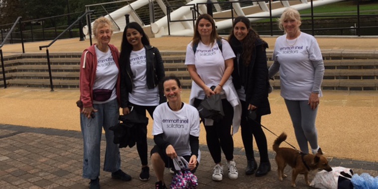 Emmott Snell complete Bedford Legal Walk